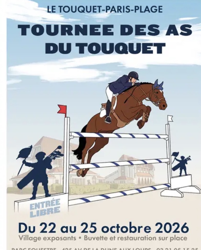 Affiche du Tournoi des As du Touquet Paris-Plage, du 22 au 25 octobre 2026