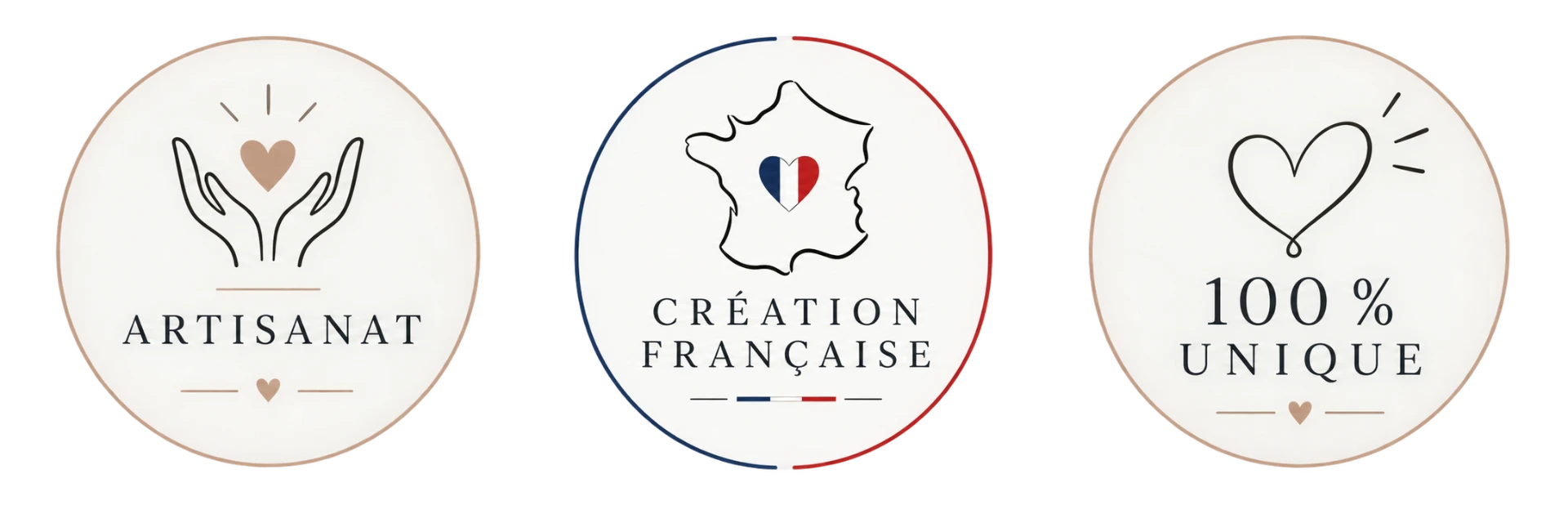 Artisanat, création française, 100 % unique