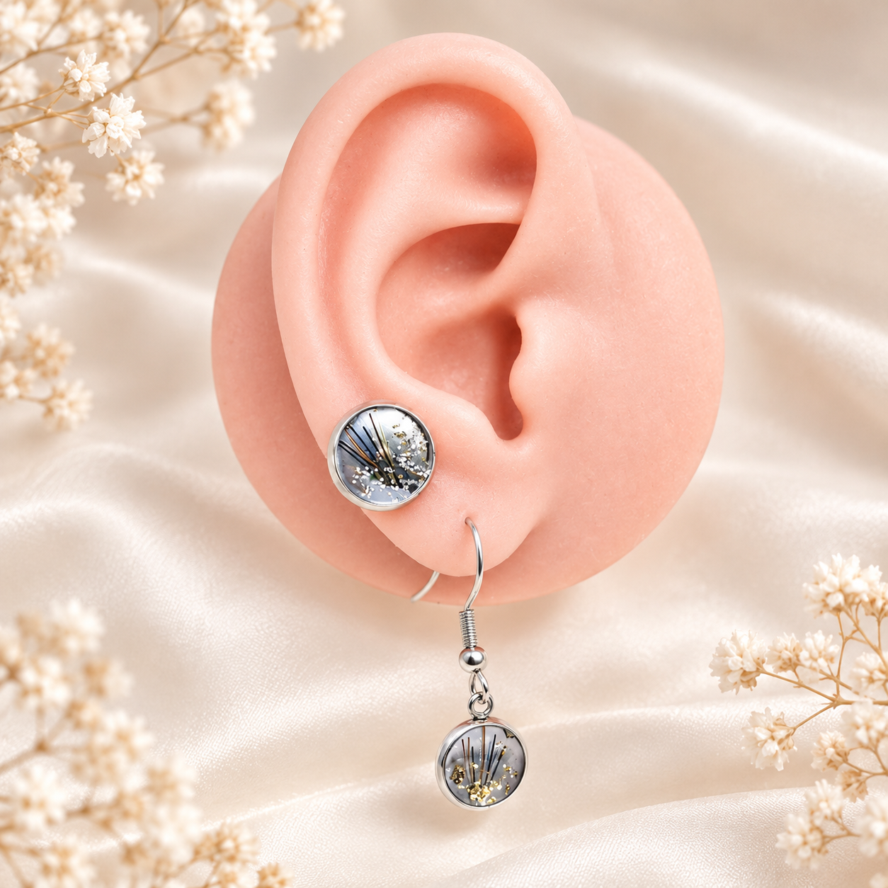 Boucles d’oreilles en résine